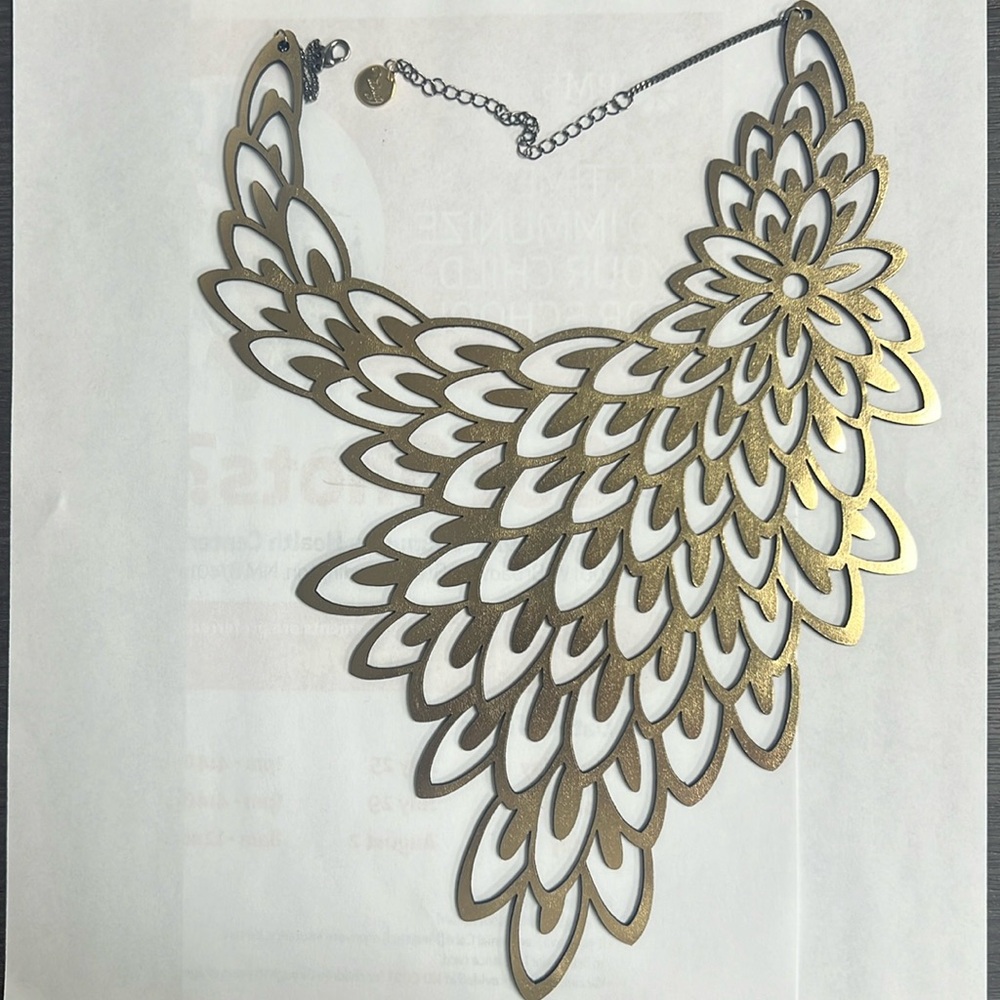 Handcrafted jewelry made from genuine leather, foiled for a unique finish.